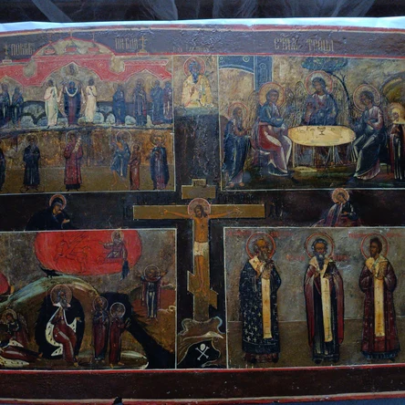 Икона четырехчастная 75*53 см