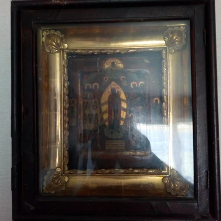 Икона "Всех скорбящих радость" 26*22 см с киотом