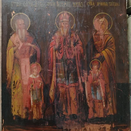 Икона "Ярославский князь Феодор с сыновьями" 61*53