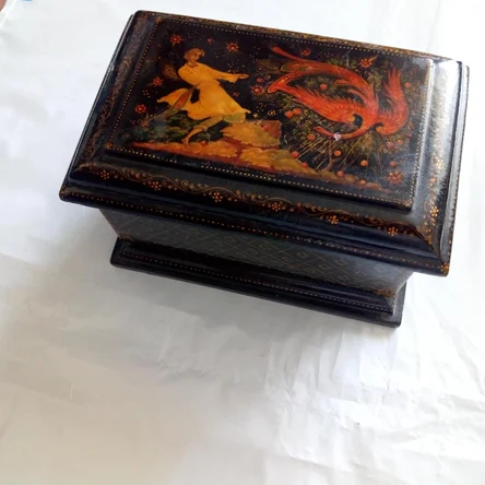 Ларец (шкатулка) Палехская школа "Жар-Птица"