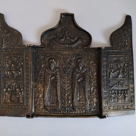 Складень "Святые Власий и Афанасий" 17*12 см