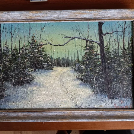 Картина "Зимний лес" Николаев Виктор Григорьевич