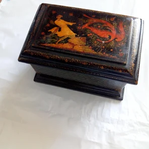 Ларец (шкатулка) Палехская школа "Жар-Птица"