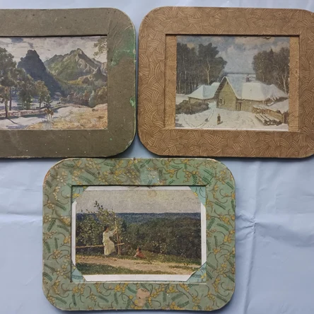 Набор винтажных мини репродукций