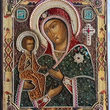 Икона "Троеручица" 55*46 см